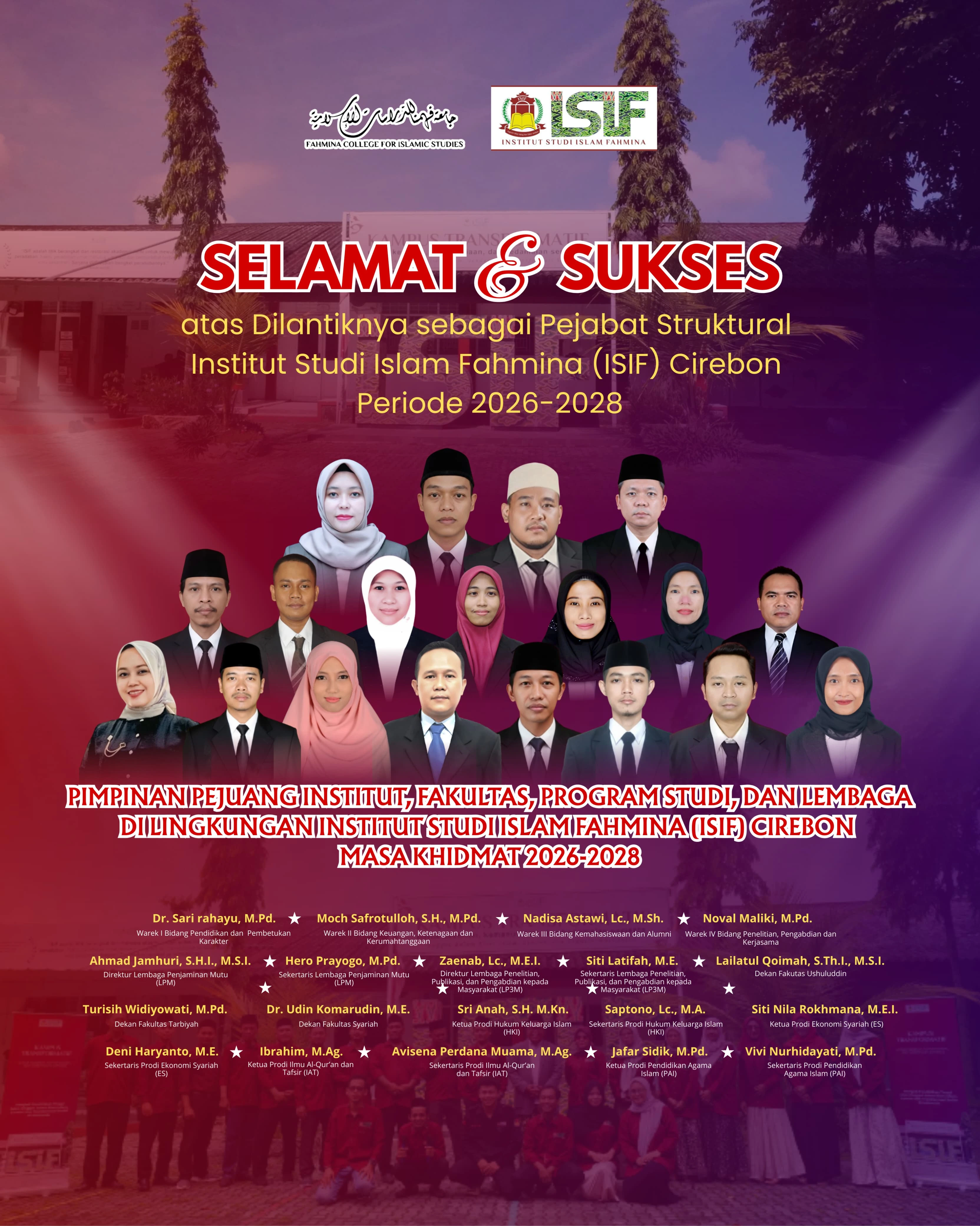 Pelantikan Pejabat Struktural ISIF Periode 2026–2028